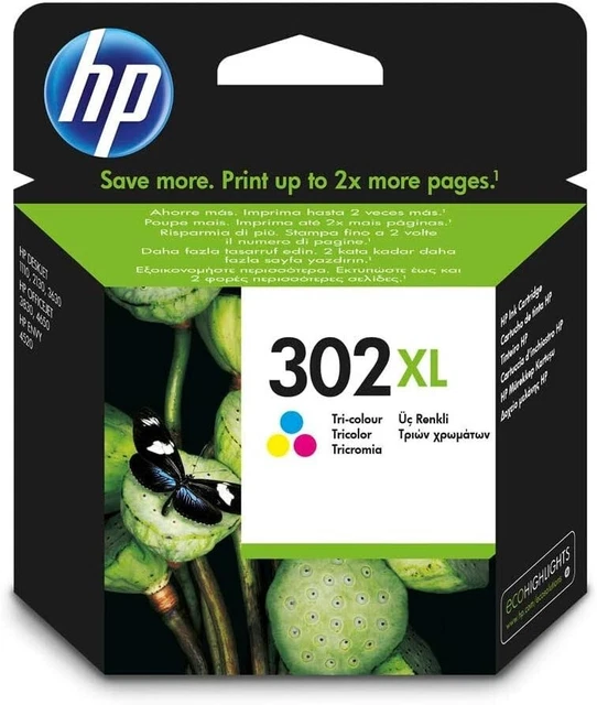 HP CARTUCCIA ORIGINALE 302XL F6U67AE COLORE (Versione XL) nuova
