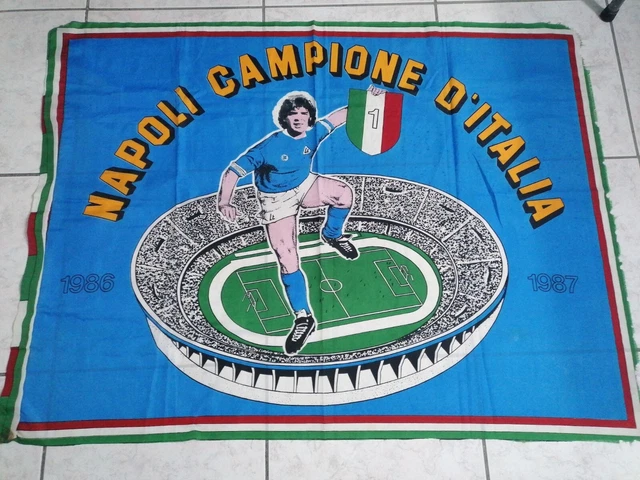 Bandiera Napoli Campione D'Italia 2025 - 4 Scudetto - Delso Print - Foto 13