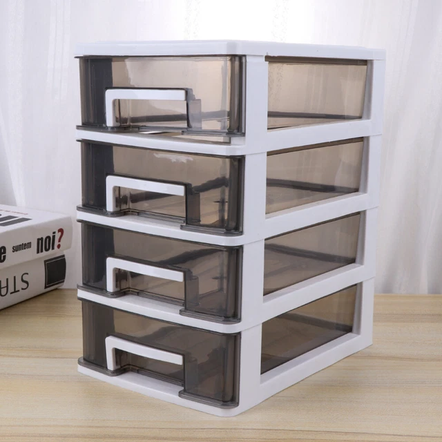 Organizer cassetti in plastica contenitore impilabile 6 livelli