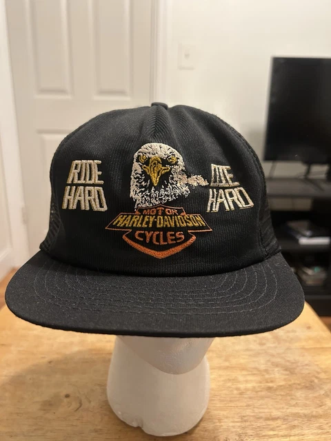 Casquette Trucker Vintage Années 80 - Work Hard Play Hard Fremont Nebraska - Neuf Sans étiquette