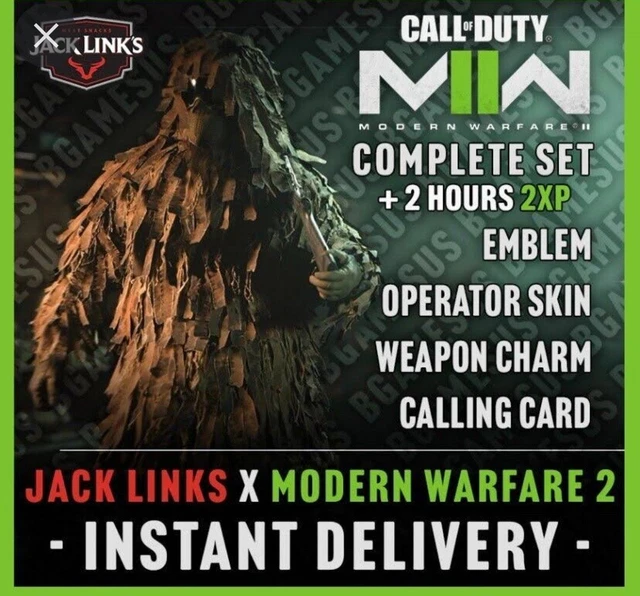 CALL OF DUTY Modern Warfare 2 Jack Links Complete Set Ghille Anzug [ 4x