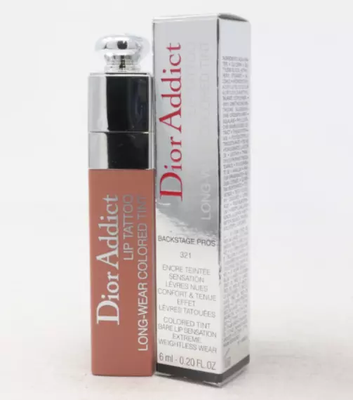 Dior Addict Lip Tattoo Long Wear Coloured Tint 321 NATURAL ROSE Bare Lip Feel