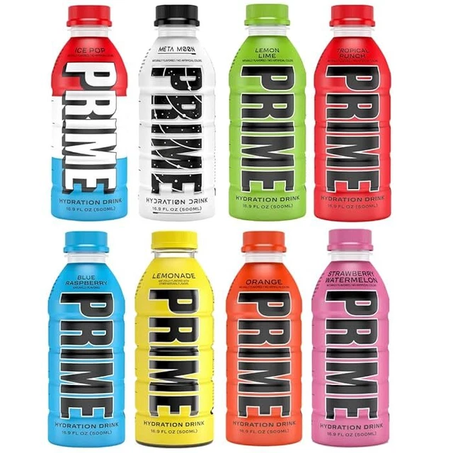 PRIME HYDRATION BLUE Raspberry / KSI O & M Energy Drink KSI Logan Paul