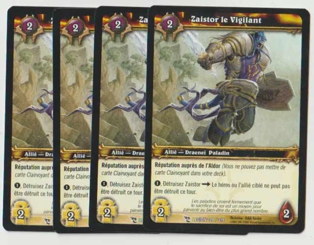 Zaistor le Vigilant x4 #228 / Legion FR Warcraft TCG