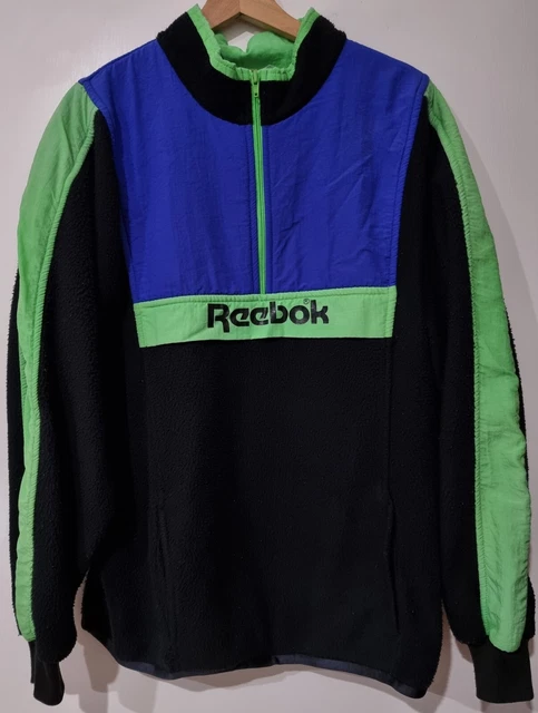 SUDADERA DE LANA Reebok vintage a os 80 saltador 1 2 cremallera