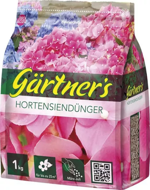 Gärtner´s Hortensiendünger, NPK 8+3+5 (+2) organisch-mineralisch, 1kg ÖZEN