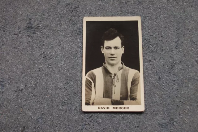 DC Thomson Footballers 1923  DAVID MERCER (Sheff Utd) Signed Real Photos