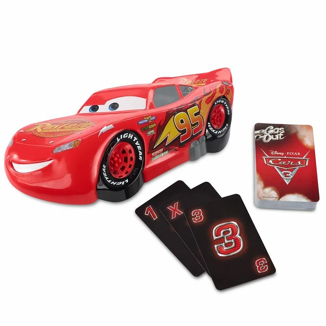 LIGHTNING MCQUEEN PIXAR Card Game vehicle Engine sound Gas Out racing