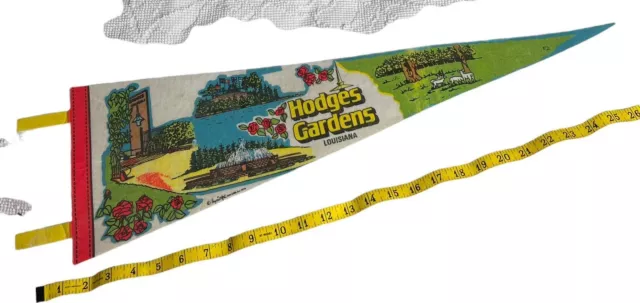 Vintage 70's Hodges Gardens Pennant  30”