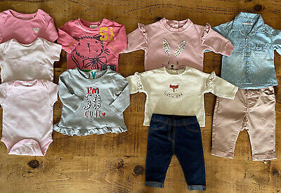 Baby Girl 0-3 months Bundle Tops Bottoms Marks and Spencer Next Reserved Nutmeg