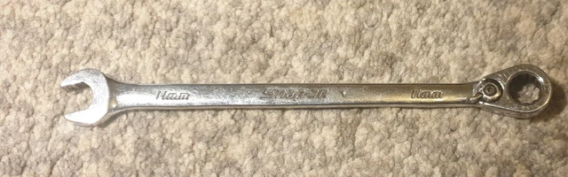 Snap On Flank Drive Plus Ratchet Spanner 11mm 12 Point SOEXRM11  Bluepoint