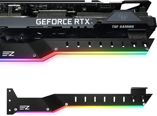 EZDIY-FAB GPU HOLDER Brace Graphics Card GPU Support - ARGB Lighting ...