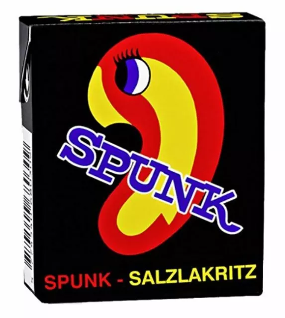 24x SPUNK SALZ LAKRITZ BOX - je 20g - Pastillen - Lakrids - Stark -