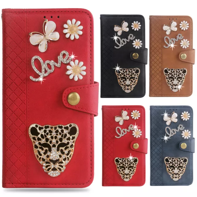 Flip 3D Handmade Bling Cuir Coque Etui Housse TPU Silicone Pour Ulefone/UMIDIGI