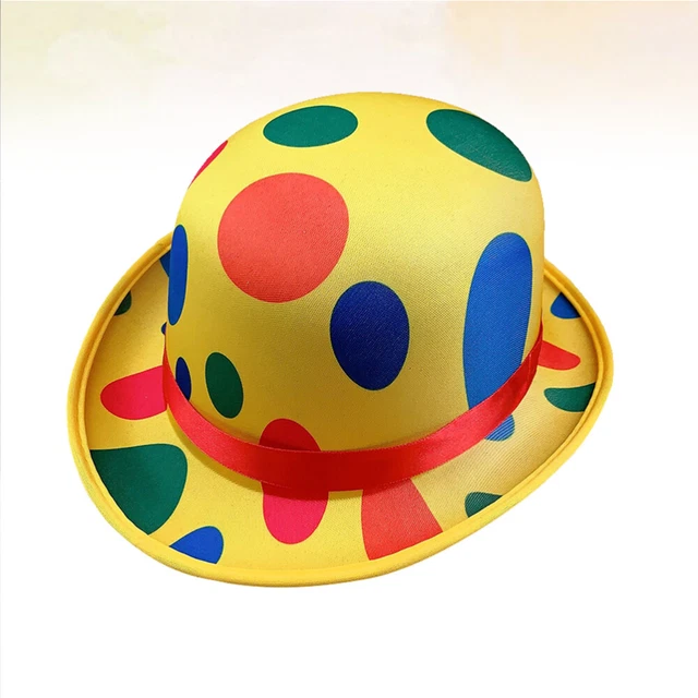 Cappelli da festa clown accessori per costumi da clown cilindro cappuccio rotondo
