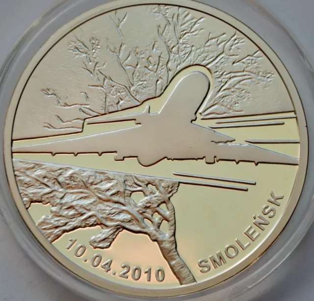 Poland 20 Złotych 2011, Presidential Plane Crash in Smolensk, 1 Oz Silver