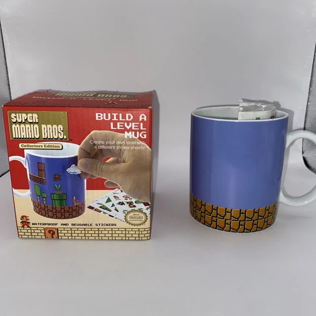 NINTENDO SUPER MARIO Bros NES Build a Level Cup/Mug Paladone £19.99 ...