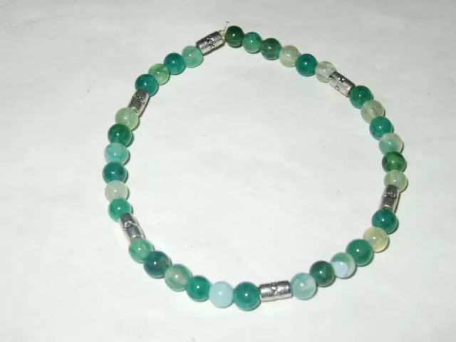 - Bracciale Pietra Cristalloterapia - AGATA VERDE (SF4-T)