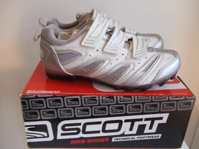 Scott MTB Team Lady Damen Radschuhe Mountainbike 39 Weiß/Silber NEU!!!