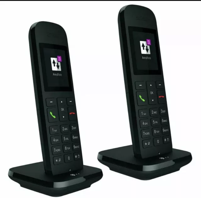 2 x Telekom Speedphone 12 schwarz