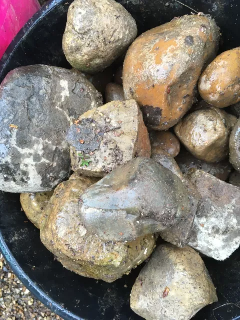 Approx 135 cobbles  / pebbles stones, garden / landscaping / water feature /wall