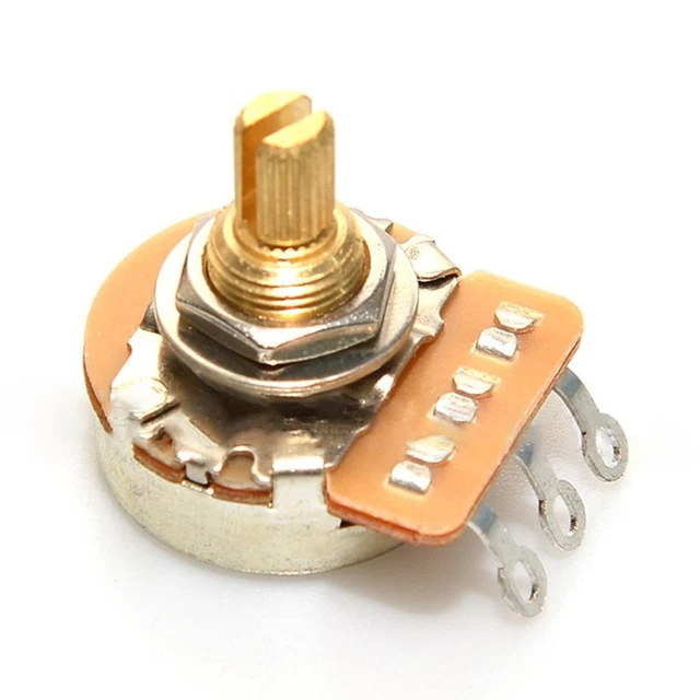 d'arbre de cuivre Arbre court Potentiomètres Guitare En Laiton 3/8 "Fileté 6