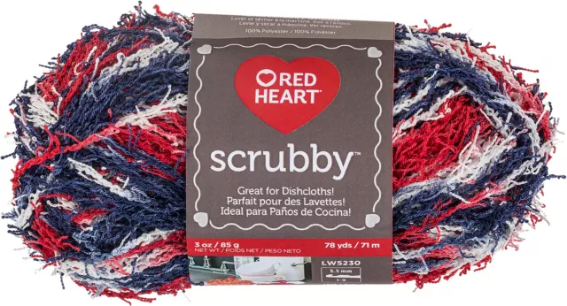 Red Heart Scrubby Yarn-Americana E833-0987