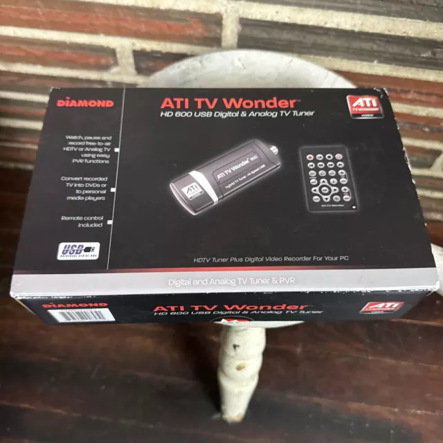 Diamond ATI TV Wonder HD 600 USB 2.0 DVR TV Tuner Video Capture TVW600USBV