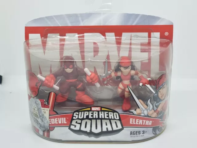 Marvel Super Hero Squad Twin Pack - Daredevil & Elektra BN&Sealed