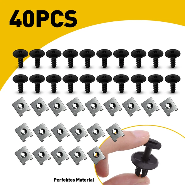 Produktbild von 20x Klammer Blechmutter Karosserie Für Audi VW Seat Skoda