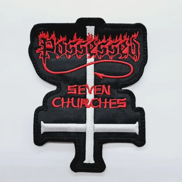 Possessed Seven Churches Shaped EMBROIDERED PATCH