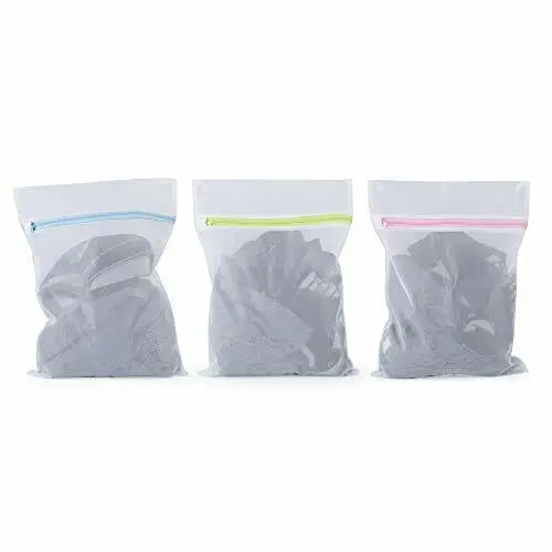 Mesh Laundry Bags 6-Pack Medium 16 x 12 Inch Laundry Wash Bag Colorful Zipper... 3
