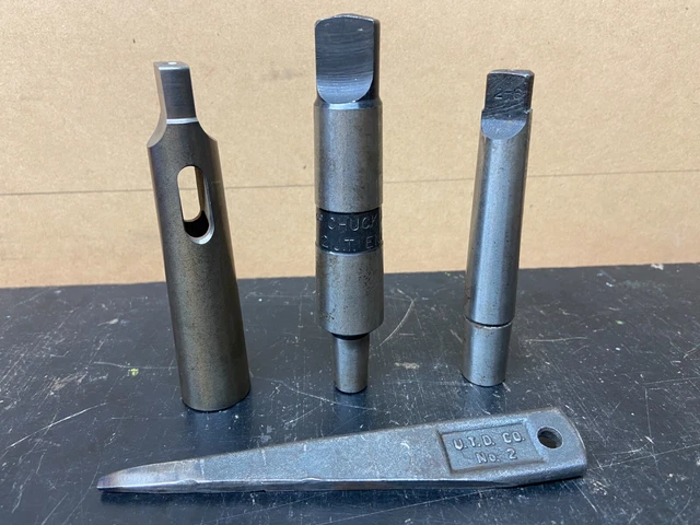 Jacobs Drill Chuck arbor JT2 JT3 MT2 to MT3 adapter 2MT 3MT taper drift key lot