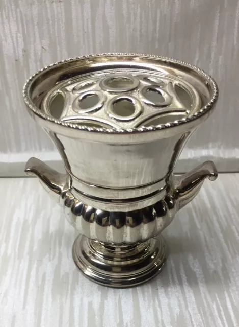 Vintage  Silver Plated Small Urn Vase - Rose Vase - Posy