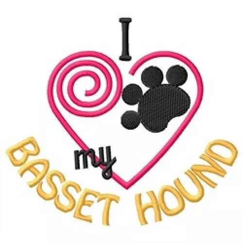I "Heart" My Basset Hound Sweatshirt 1309-2 Sizes S - XXL
