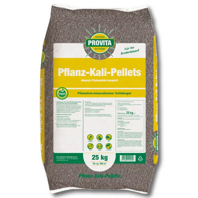 BECKMANN PROFI Provita granulés de potasse pour plantes 25 kg engrais organique