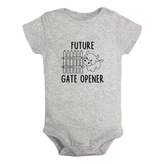Future Gate Opener Funny Romper Newborn Baby Bodysuit Infant Jumpsuit Kid Outfit
