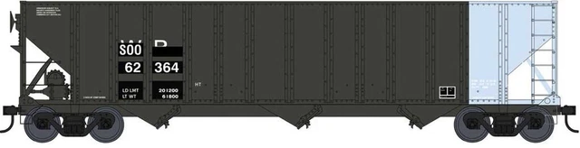 Bowser Ho Soo Line 100 Ton 3-Bay Hopper Ex Wp With Blue End #62364