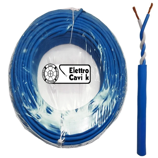 Cavo Schermato FR2OHH2R 2x0.75 Mm² - 50 Metri Antifiamma Bipolare Per Energia E Segnali - Foto 4