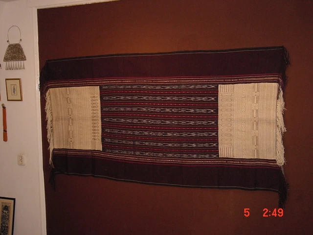 Wonderful Antique Indonesian  Selimut Ulos Ragi Hidup  Batak   ***Hg***