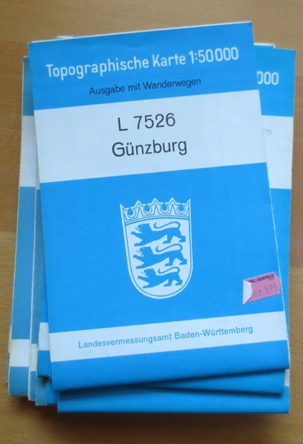 r1-1) Topographische Karte 1 : 50000   Günzburg   L 7526