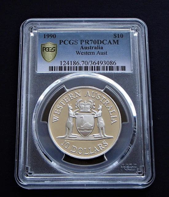 1990 State Series - W.A Silver Proof $10 Ten Dollar Coin PCGS PR70DCAM