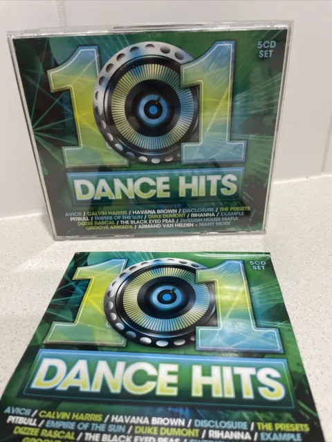 101 Dance Hits Music CD 5 Disc Album FatBox VGC - 4/5 Discs Missing #4 Only