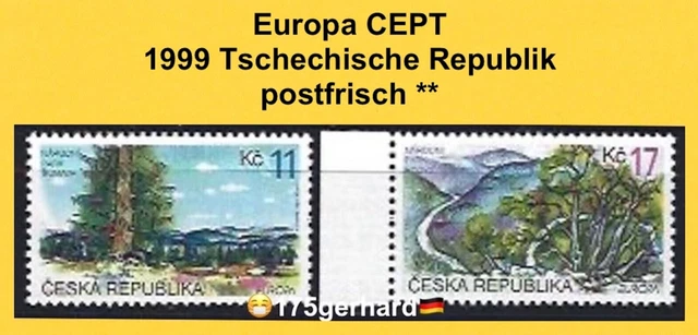1999 Tschechische Republik Europa CEPT - 2 Marken Mi-Nr. 215-216 postfrisch **