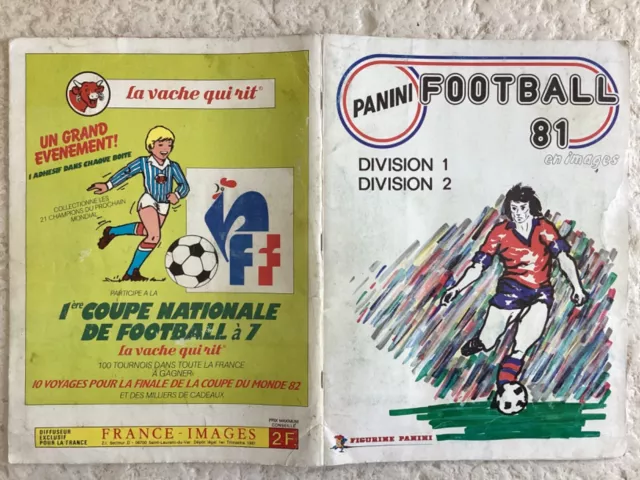 Album Panini Football 81 en images - France Division 1 et 2 complet.