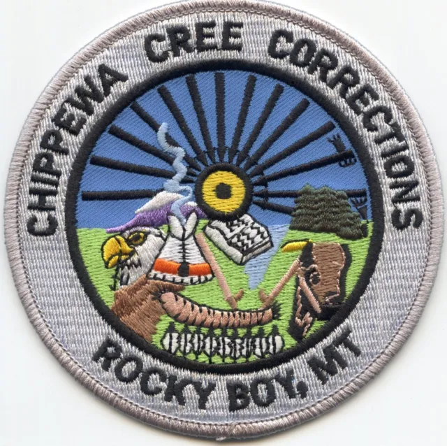 CHIPPEWA CREE INDIAN TRIBE Rocky Boy MONTANA DOC CORRECTIONS TRIBAL police PATCH