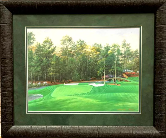 Charles Beck "Augusta 11th Hole" Golf Print-Framed 23 x 19
