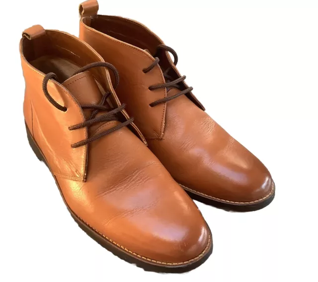 PAOLO VANDINI MENS Boots Leather Handmade UK 10 EU 44 US 10.5