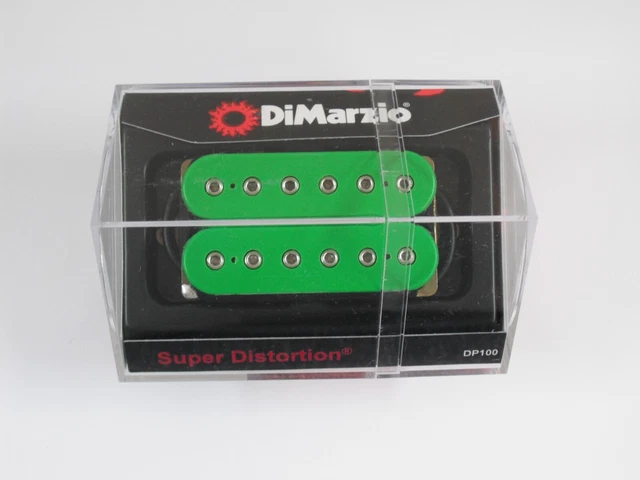 DiMarzio REGULAR-SPACED Super Distortion Bridge Green DP 100