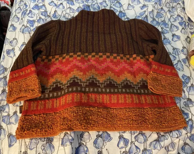 Oilily kids unisex wool blend sweater Italy Sz 104 US Sz 4 2